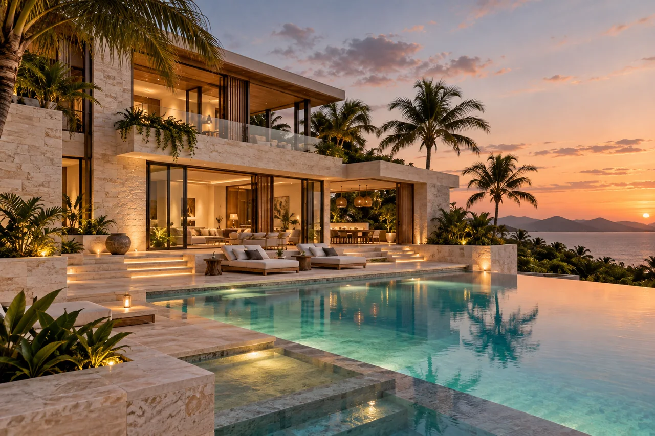 AI-generated luxury villa concept